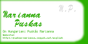 marianna puskas business card